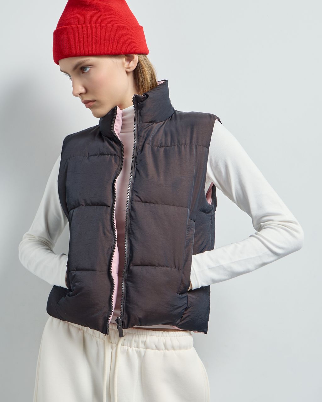 REVERSIBLE PUFFER WAISTCOAT