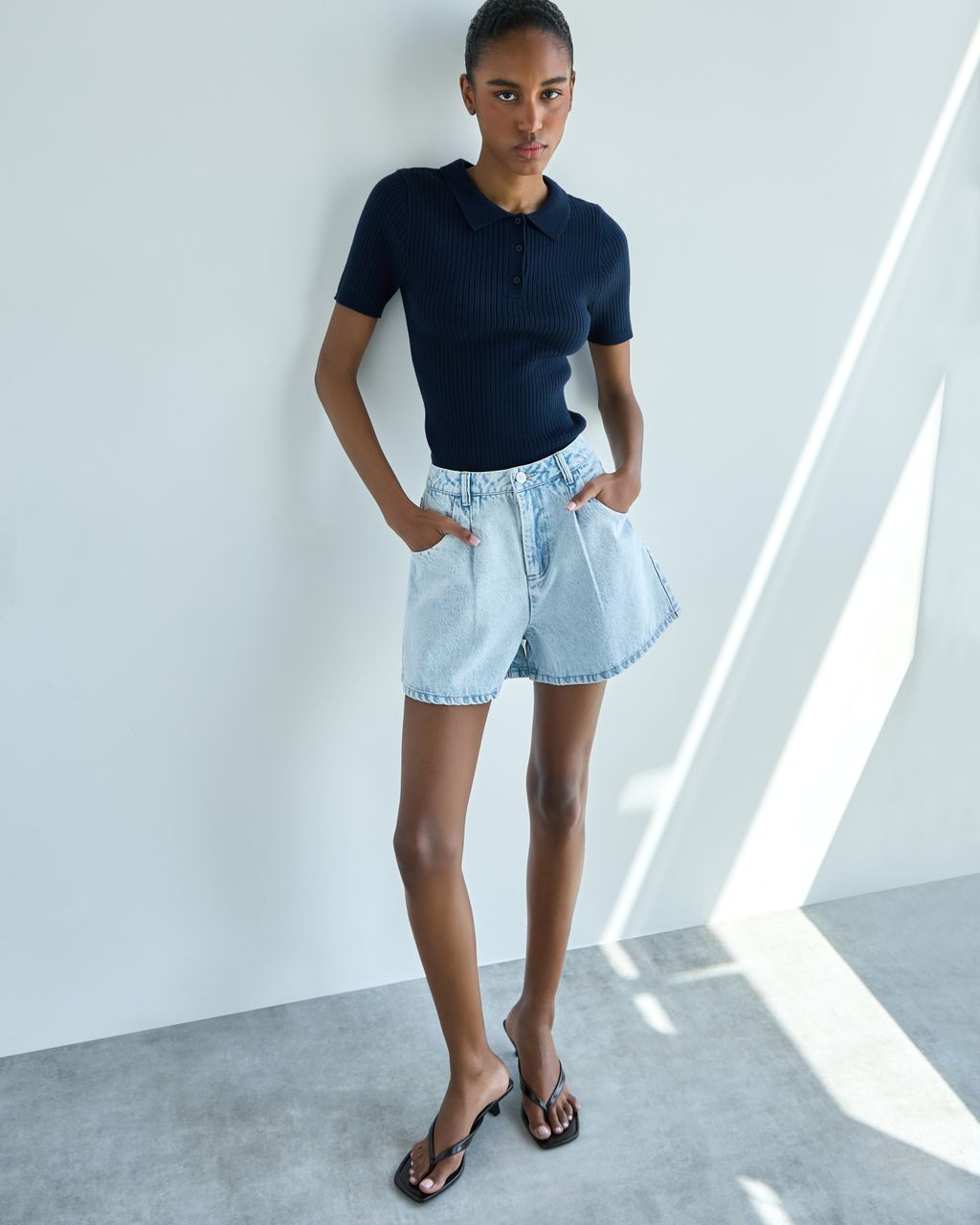 SOFT KNIT POLO T-SHIRT