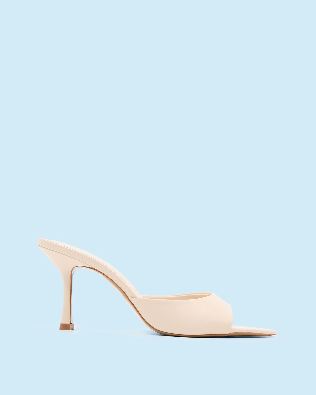 HEELED MULE SANDALS