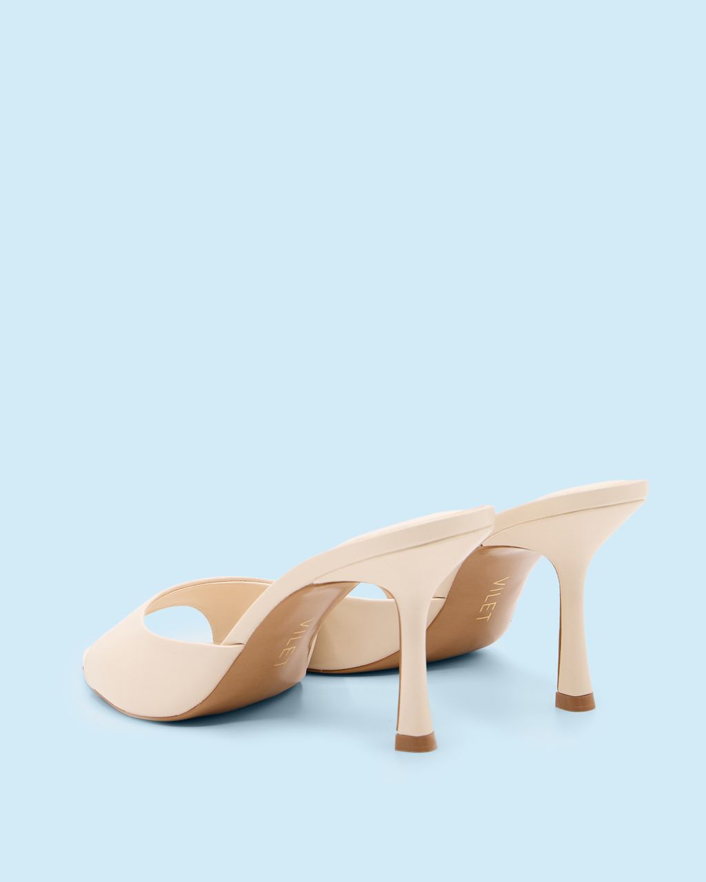 HEELED MULE SANDALS