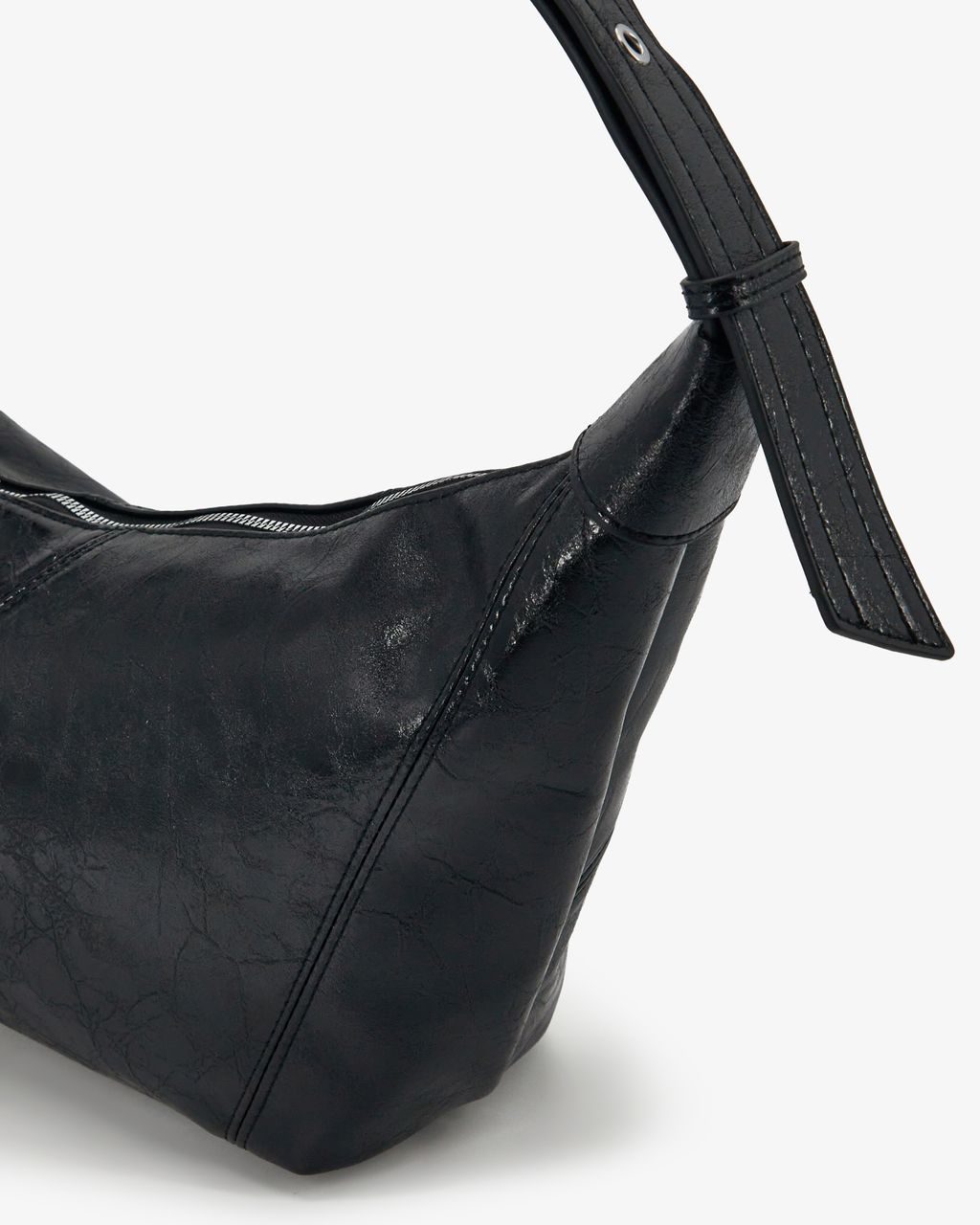 LEATHER-EFFECT CROSSBODY BAG