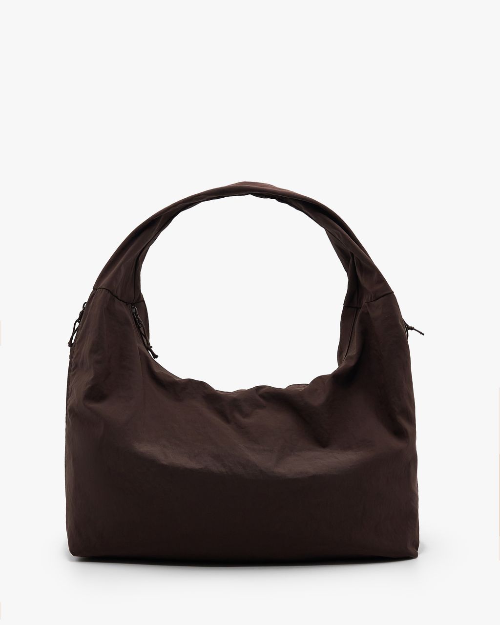 NYLON ZIP-POCKET HOBO BAG