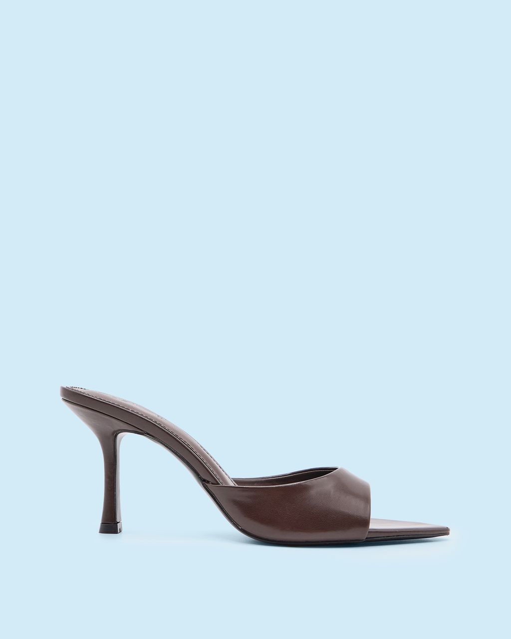 HEELED MULE SANDALS