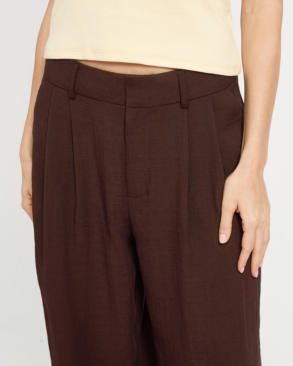 RUSTIC DOUBLE PLEAT TROUSERS