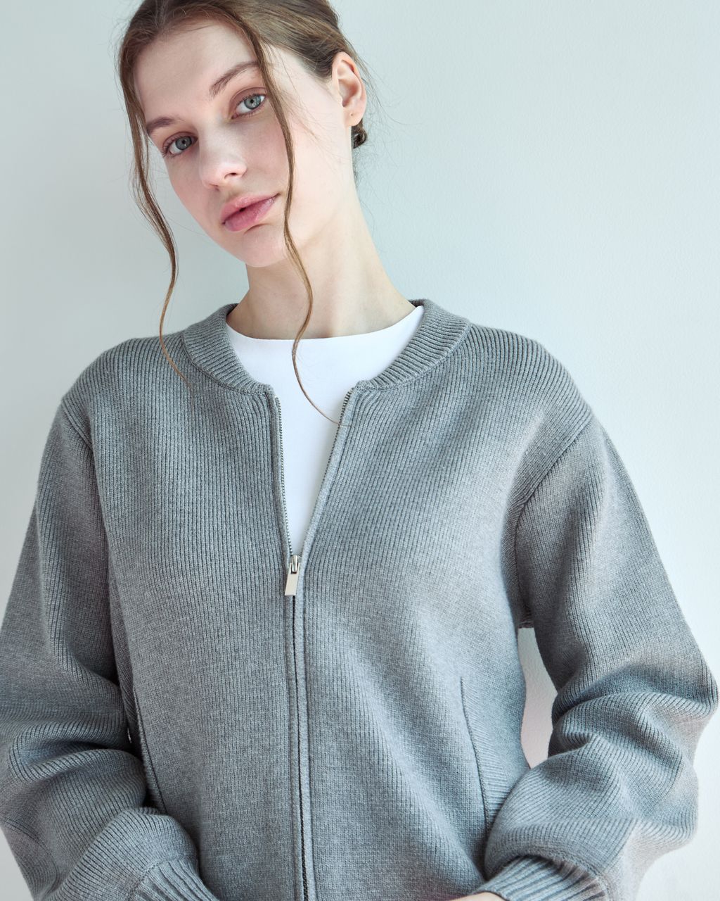 KNIT BOMBER