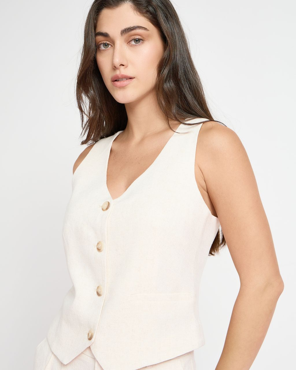 RUSTIC BUTTONED VEST
