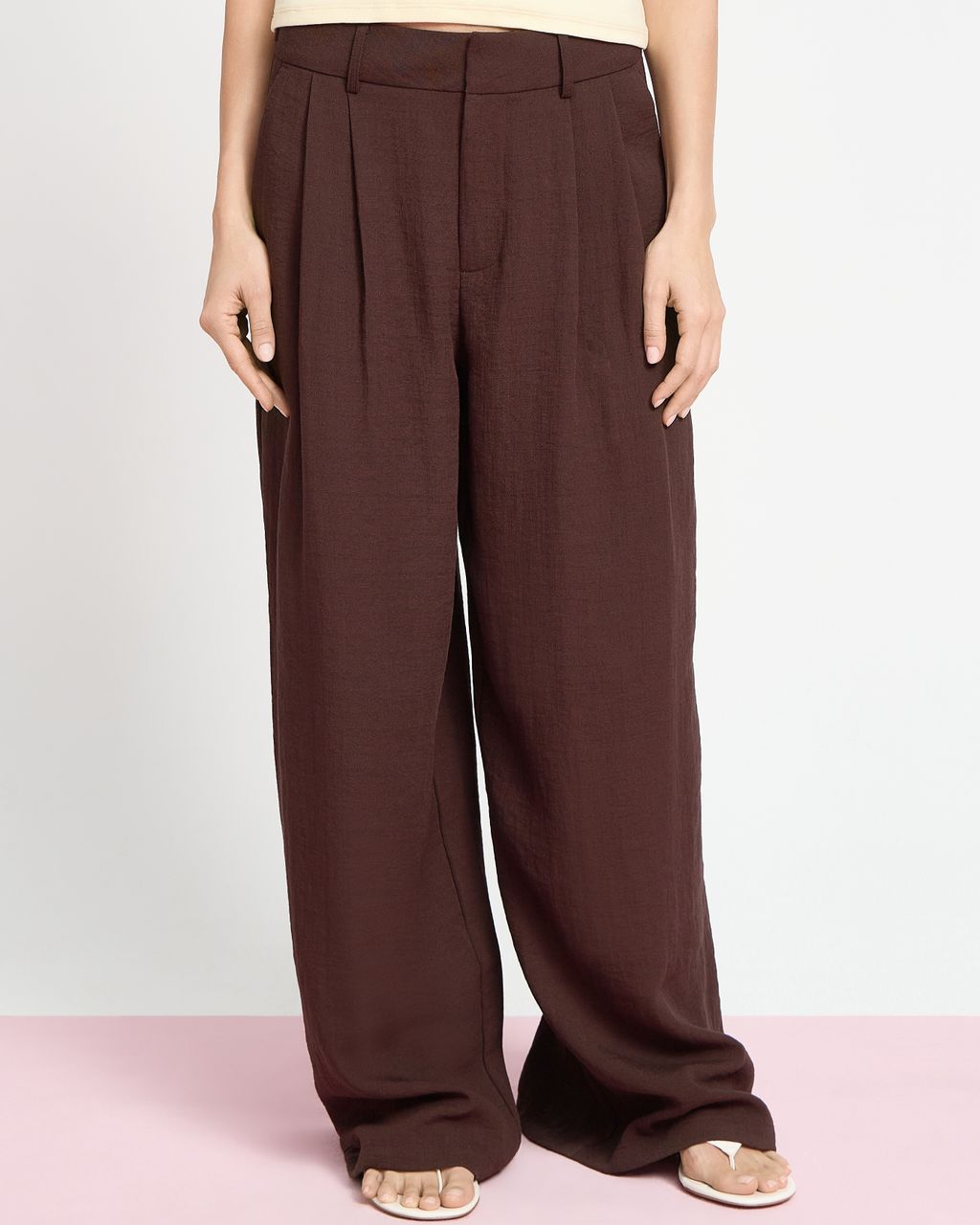 RUSTIC DOUBLE PLEAT TROUSERS