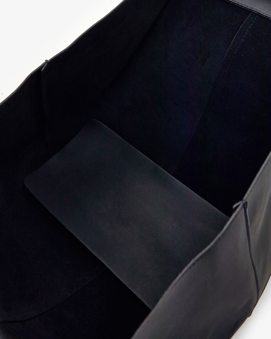 SUEDE EFFECT SHOPPER BAG