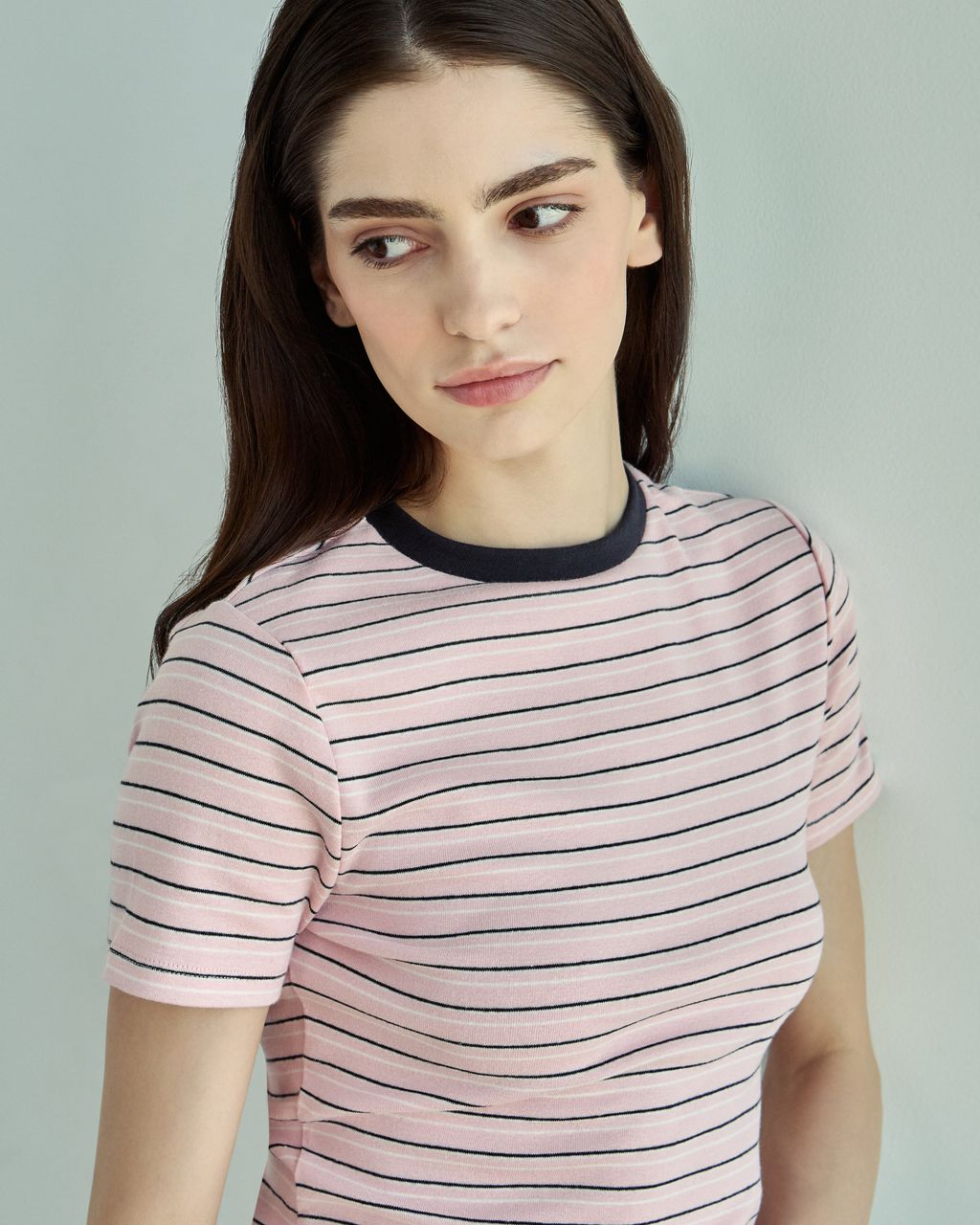SLIM STRIPED SHORT SLEEVE T-SHIRT