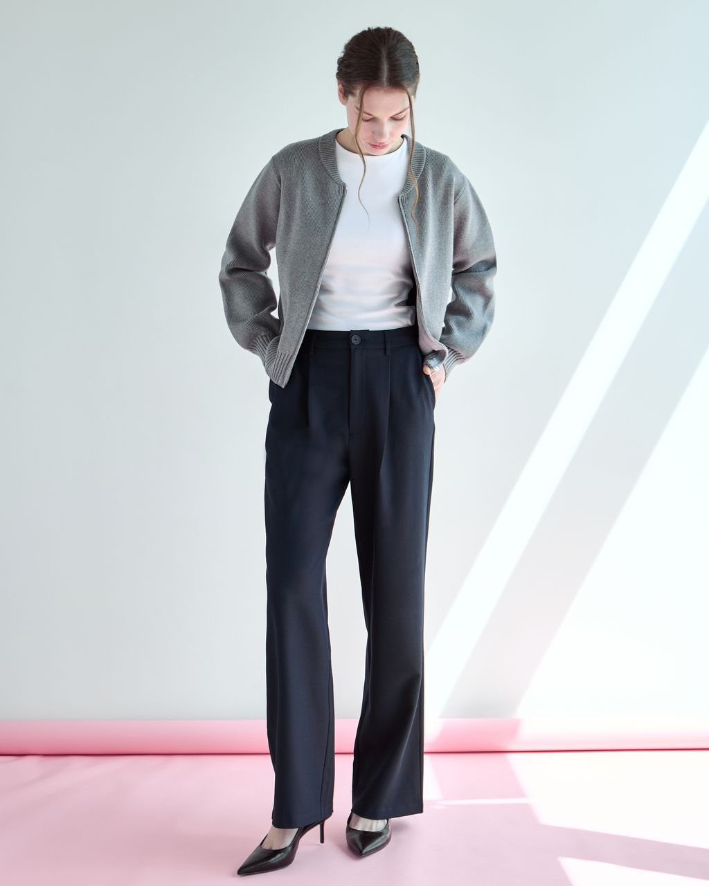 KNIT BOMBER