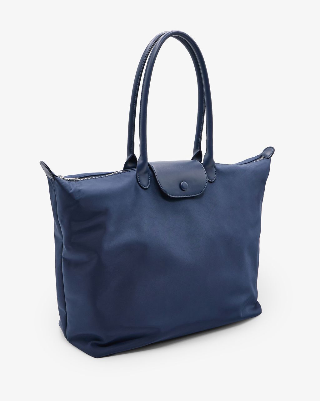 OVERSIZED TOTE BAG WITH FLAP CLOSURE