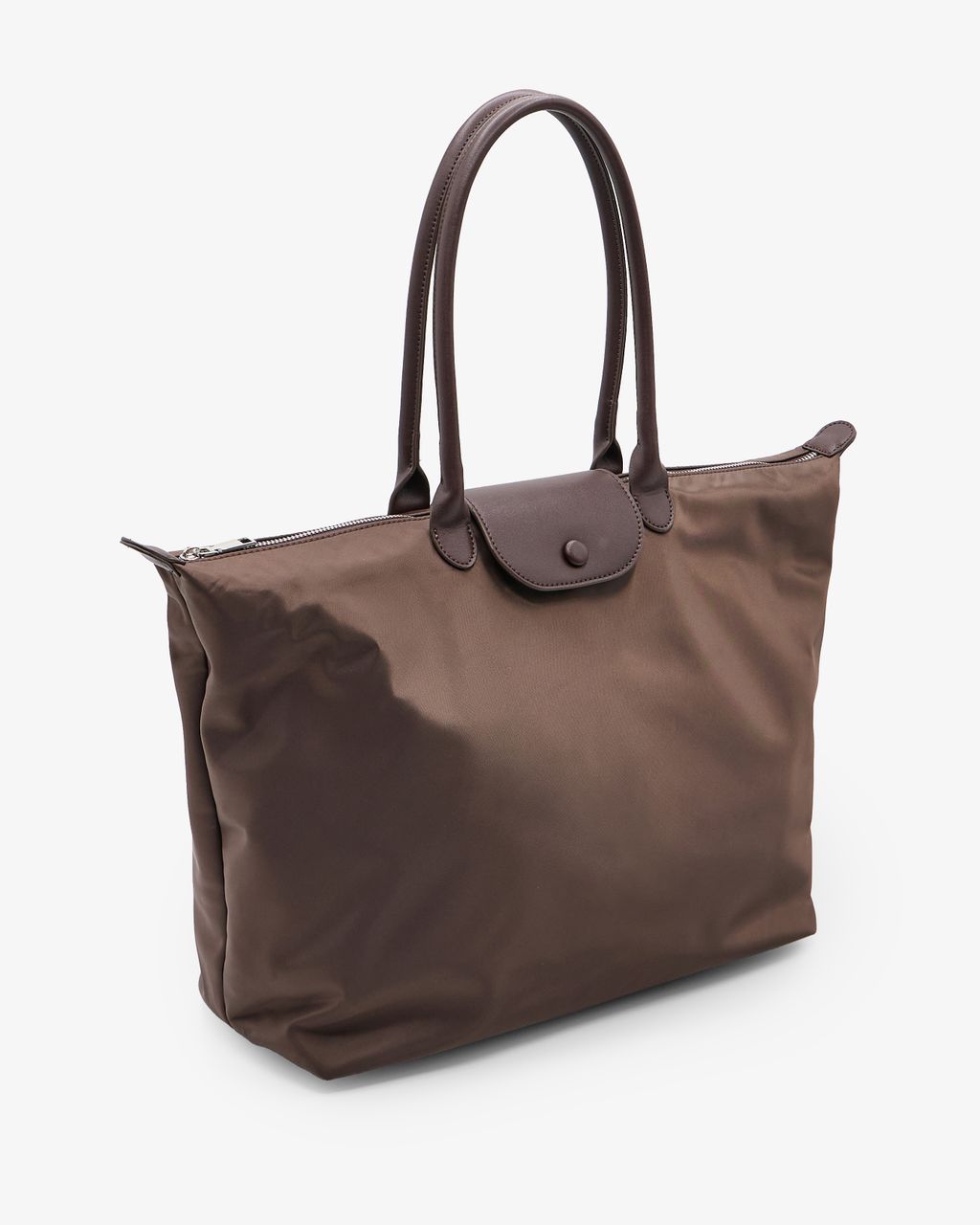 OVERSIZED TOTE BAG WITH FLAP CLOSURE