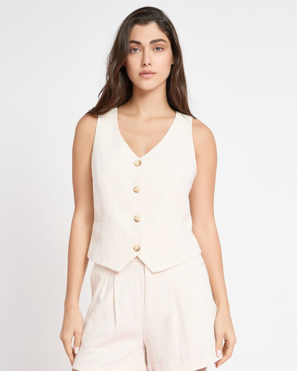 RUSTIC BUTTONED VEST