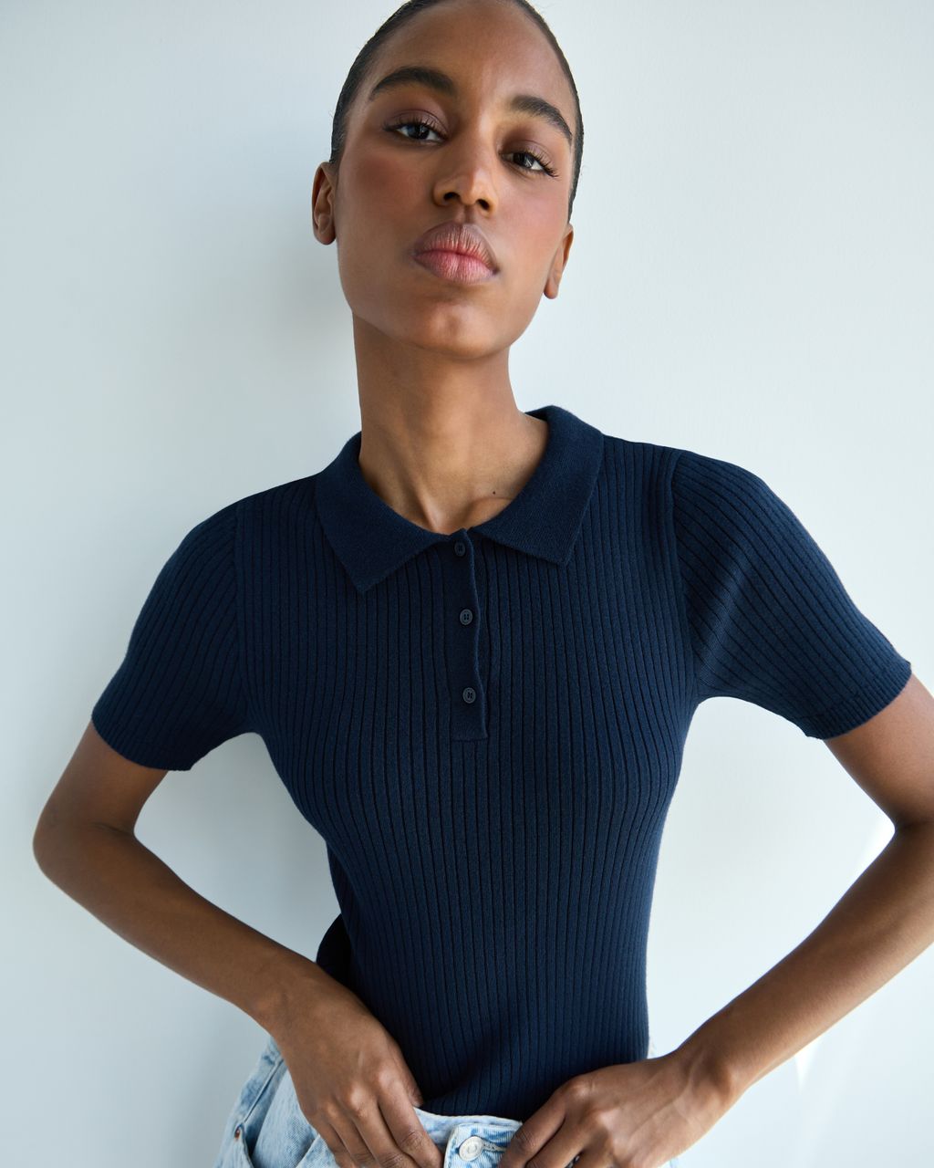 SOFT KNIT POLO T-SHIRT