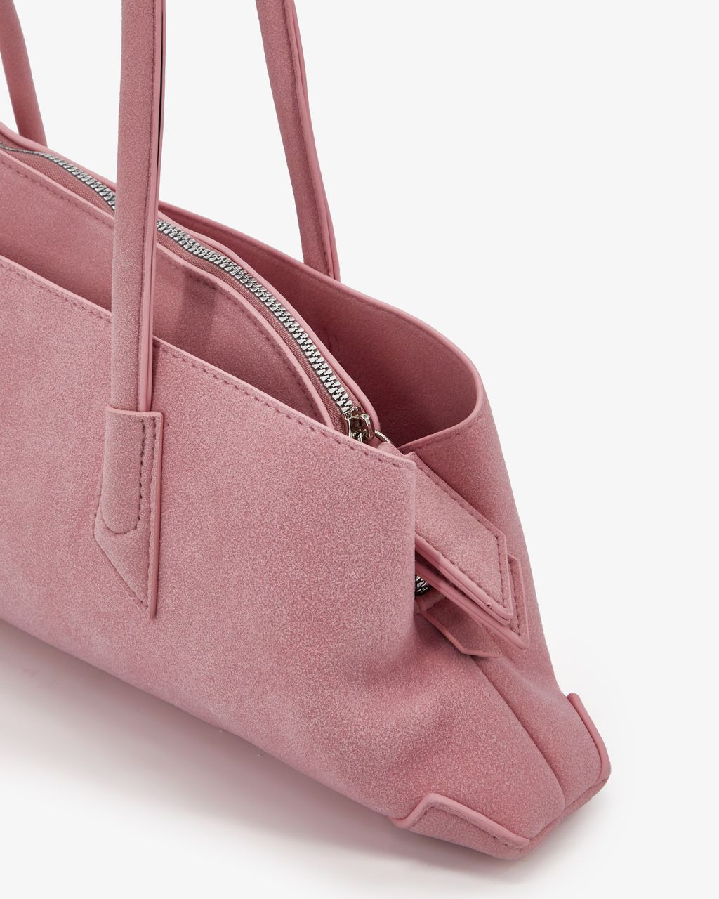 ASYMMETRIC SUEDE EFFECT BAG