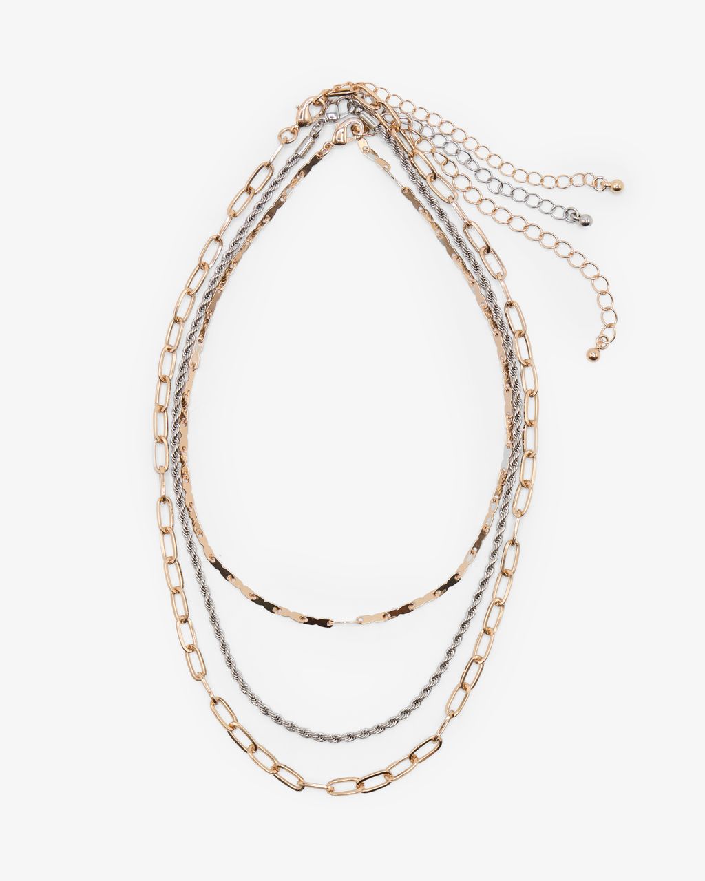 SET OF 3 GOLD-TONE CHAIN NECKLACES