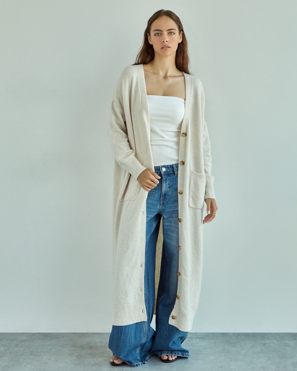LONG KNIT CARDIGAN
