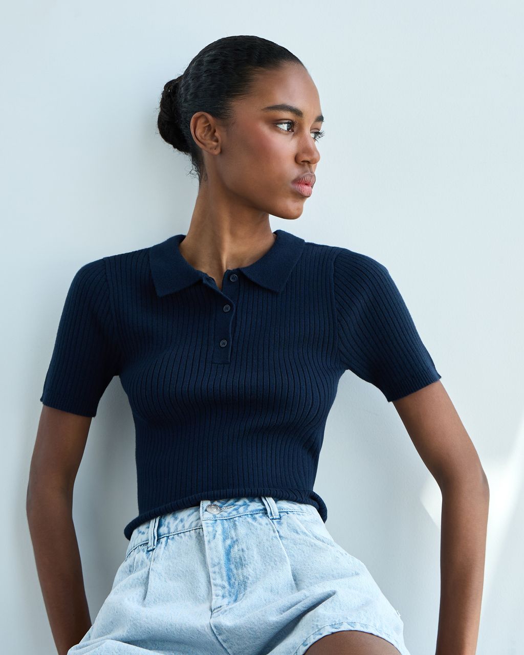 SOFT KNIT POLO T-SHIRT