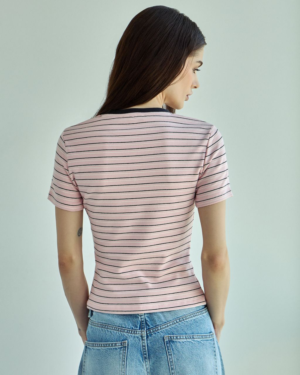 SLIM STRIPED SHORT SLEEVE T-SHIRT