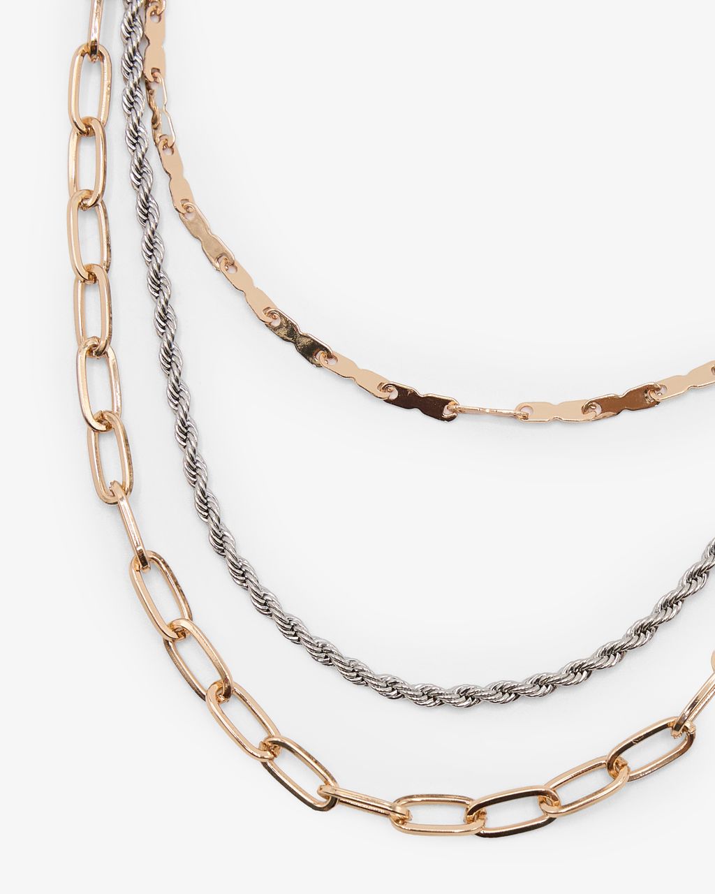 SET OF 3 GOLD-TONE CHAIN NECKLACES