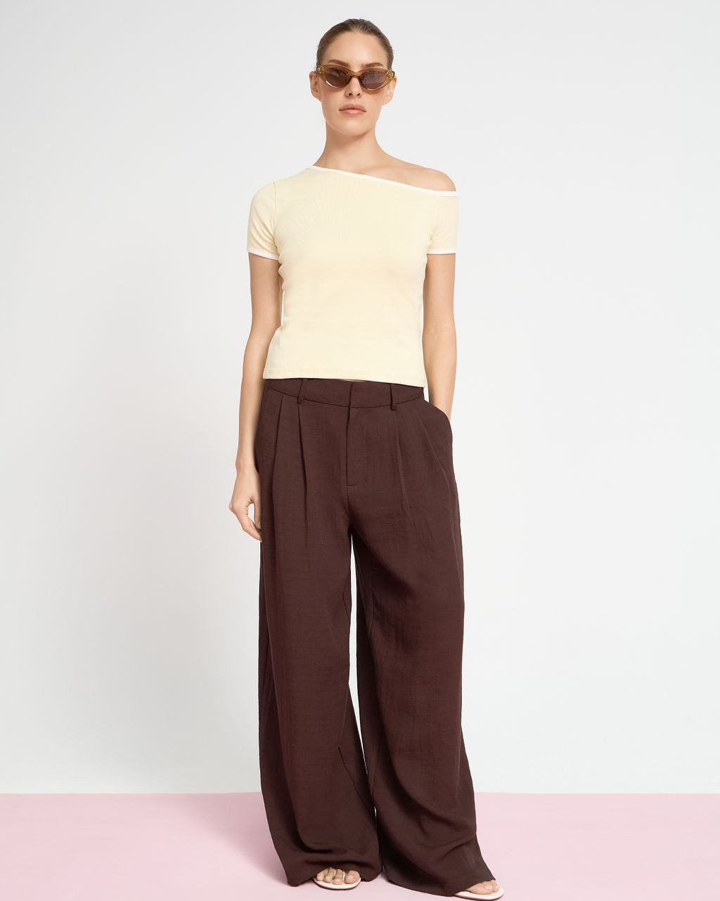 RUSTIC DOUBLE PLEAT TROUSERS