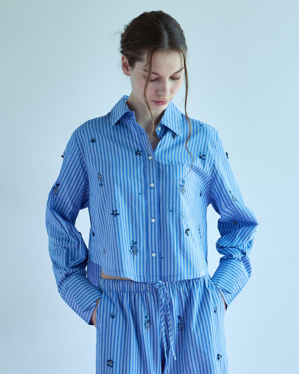 EMBROIDERY STRIPES SHIRT