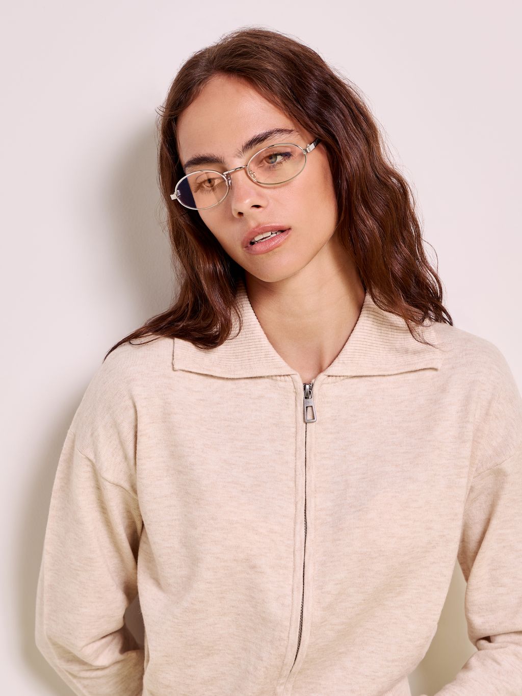 KNIT FITTED BOMBER
