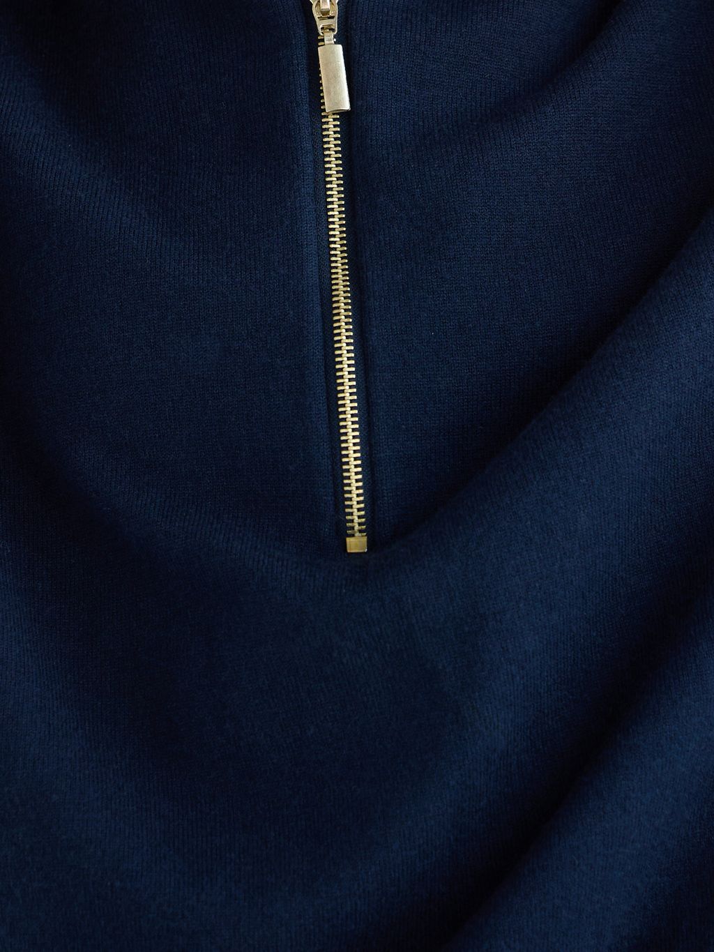 BASIC SOFT HALF-ZIP SWEATSHIRT