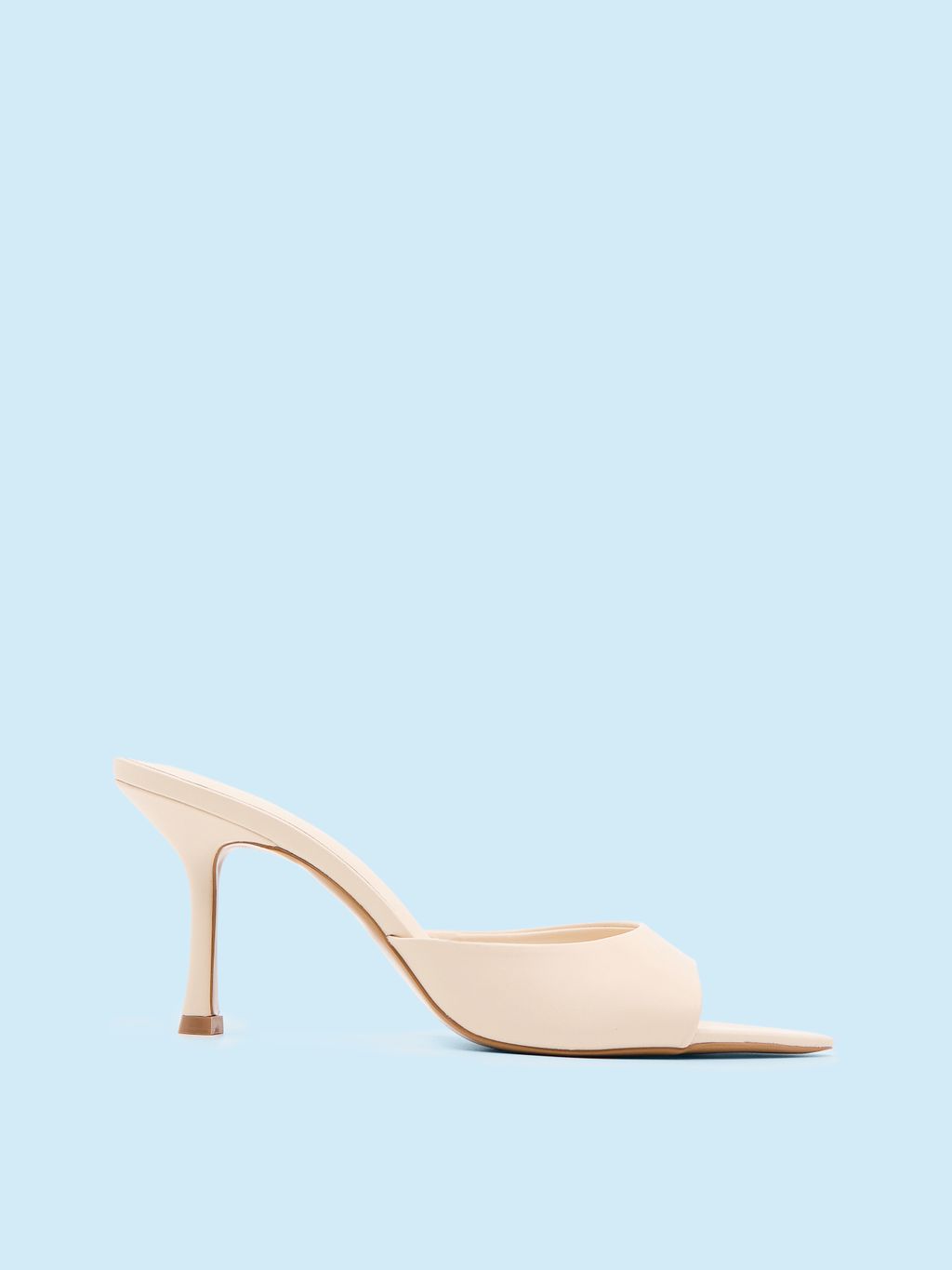 HEELED MULE SANDALS