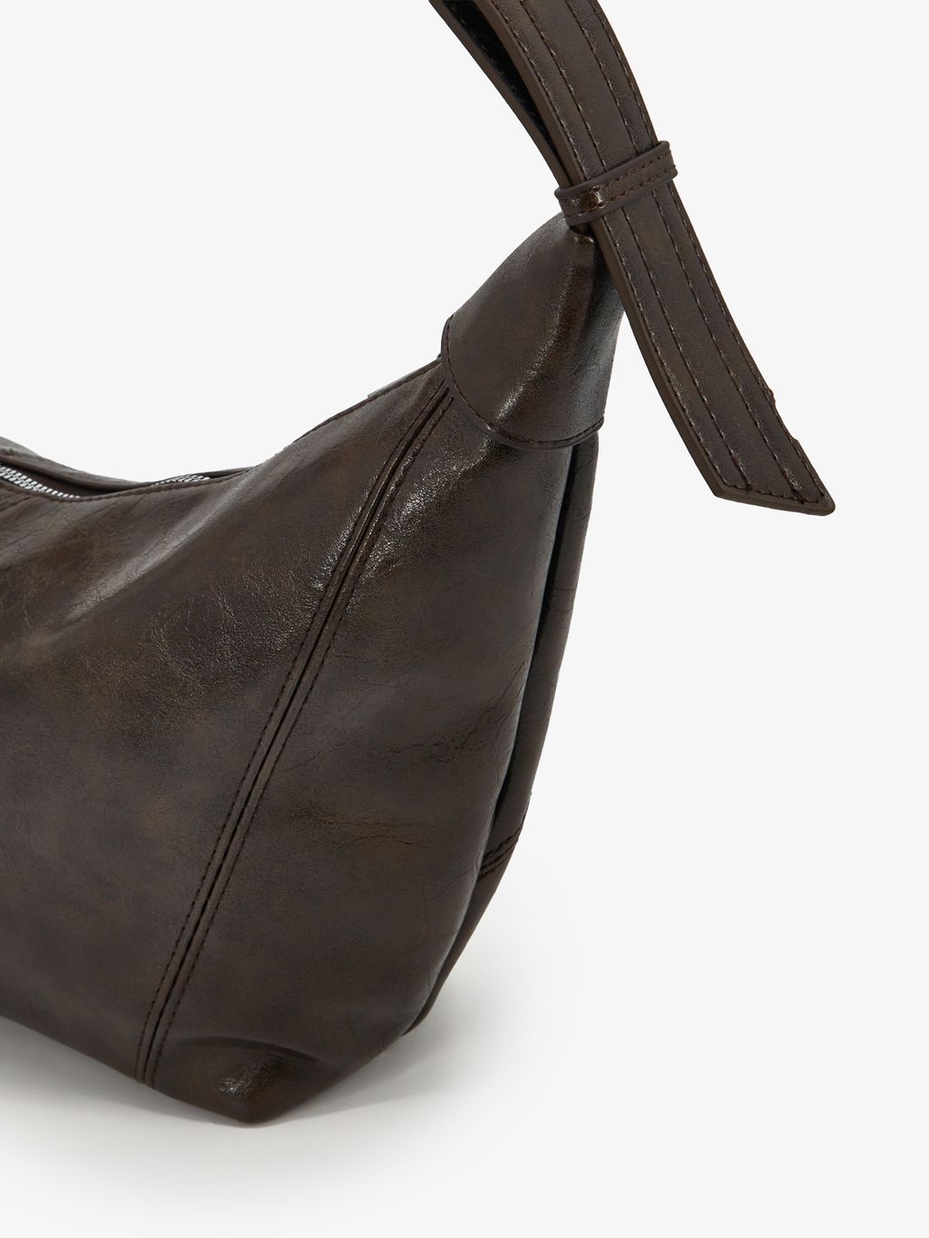 LEATHER-EFFECT CROSSBODY BAG