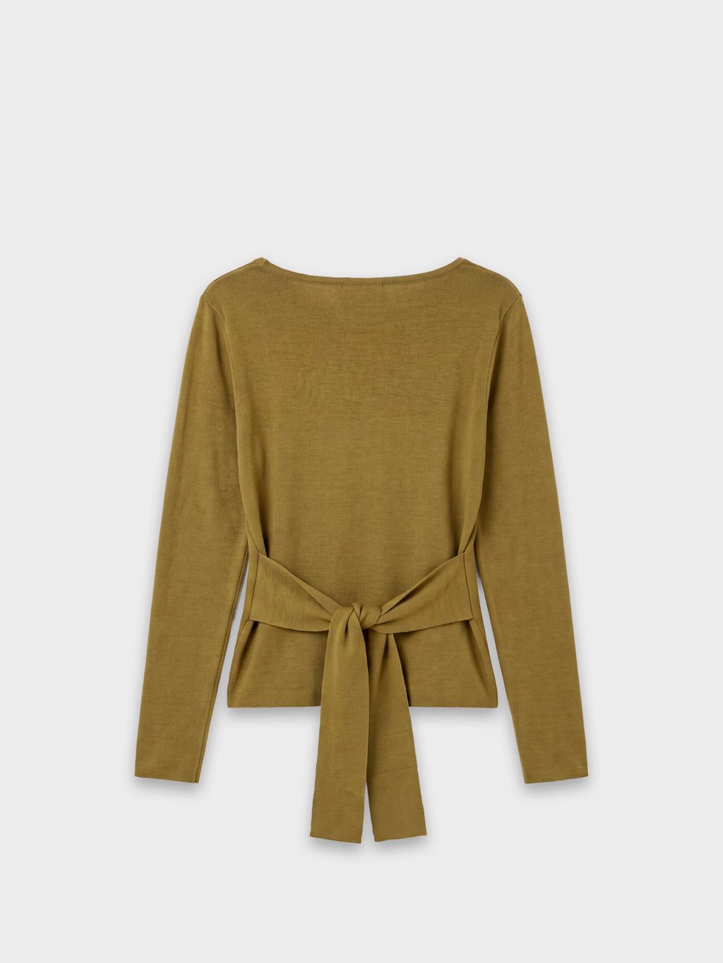KNIT LONG-SLEEVE WITH BACK TIE