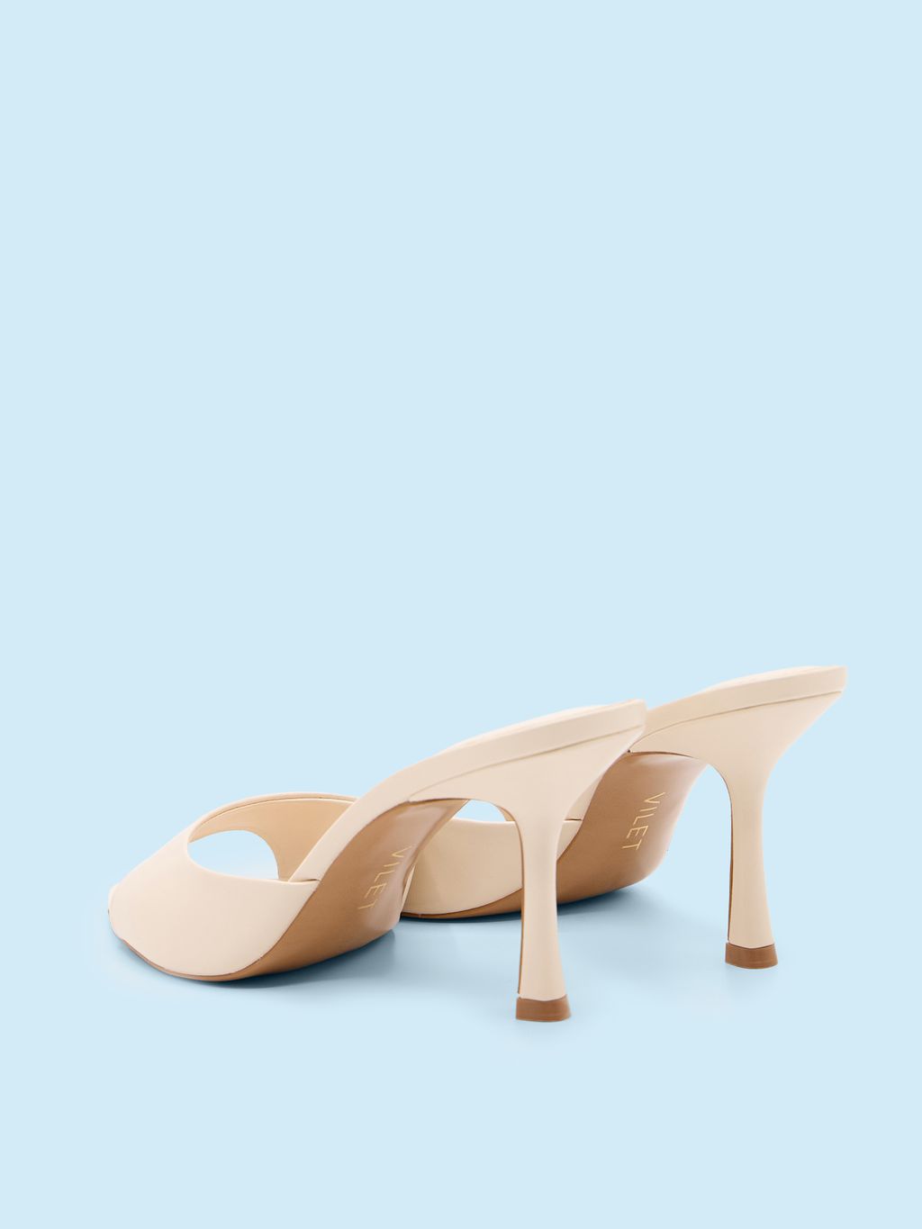 HEELED MULE SANDALS