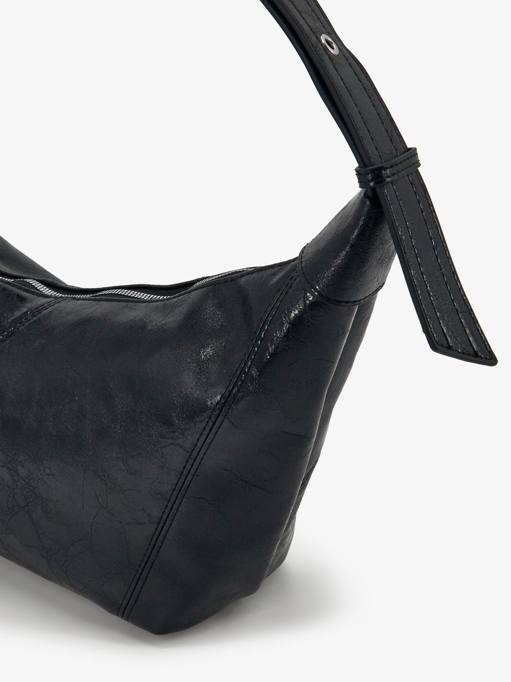 LEATHER-EFFECT CROSSBODY BAG