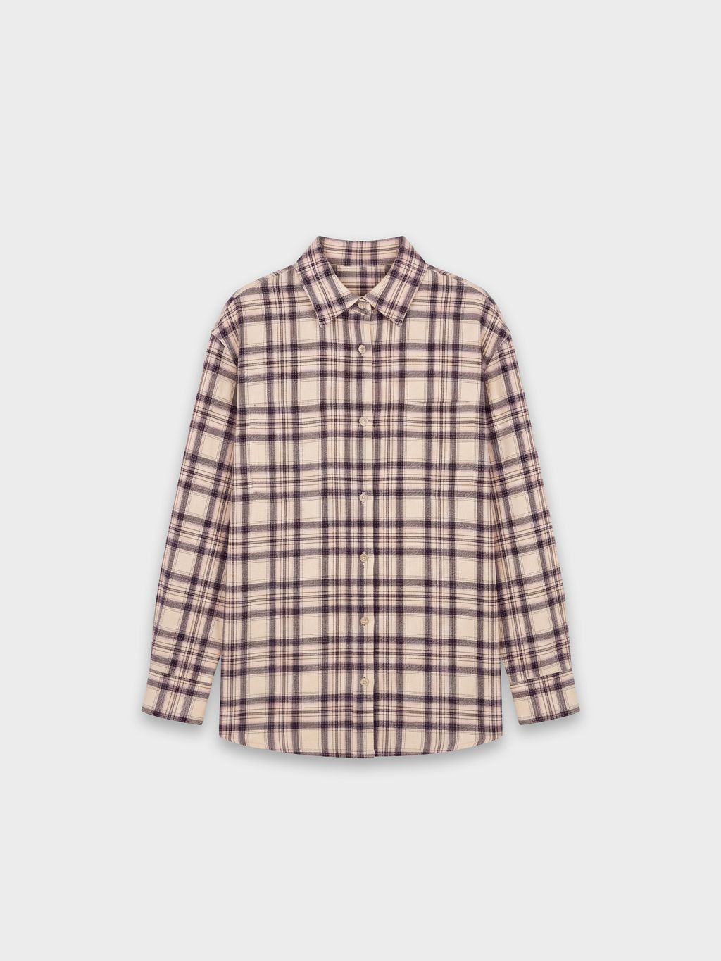 OVERSIZE FELTED CHECKS SHIRT