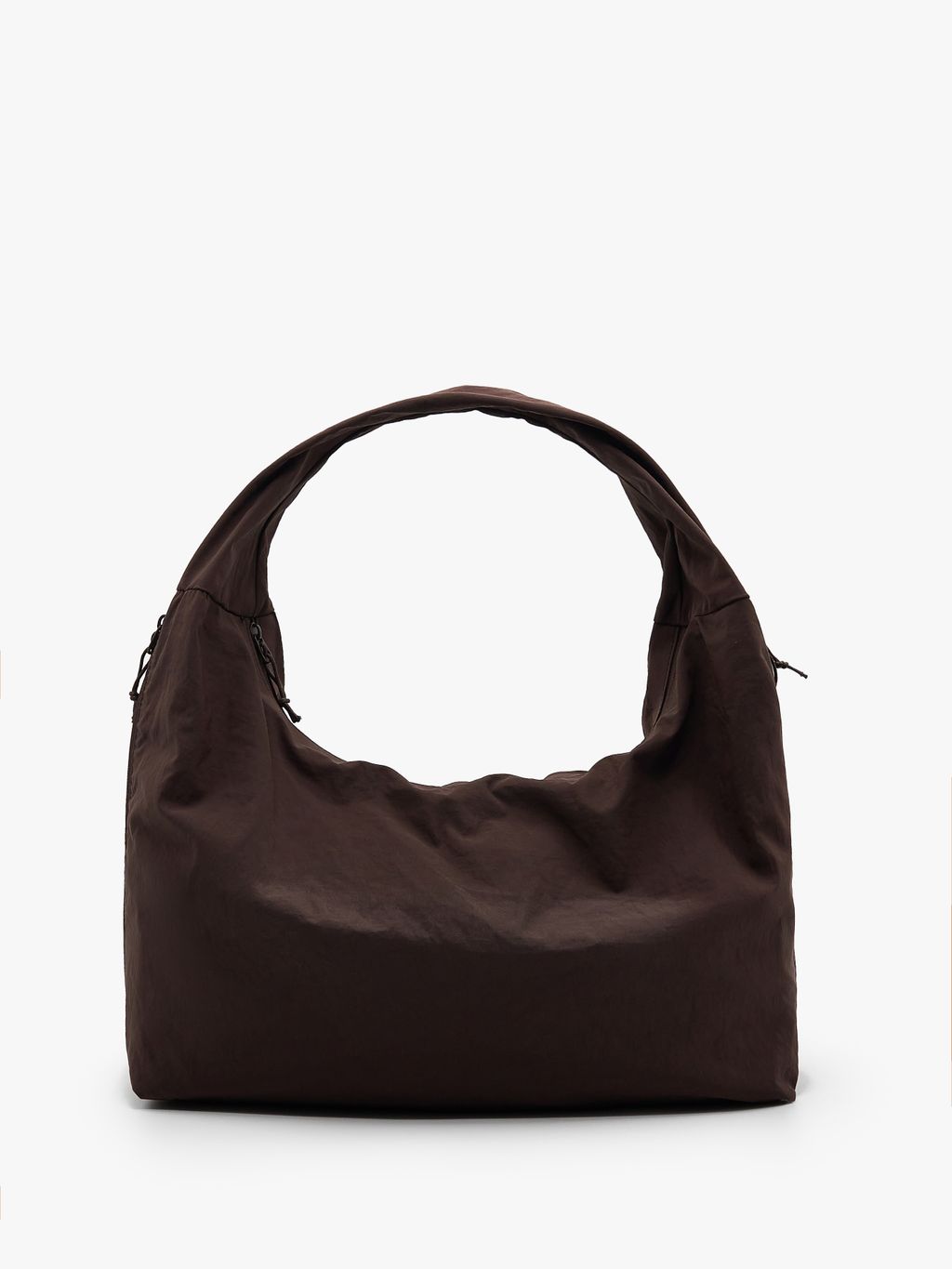 NYLON ZIP-POCKET HOBO BAG