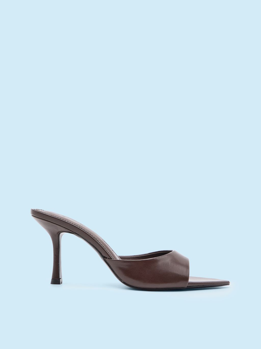 HEELED MULE SANDALS