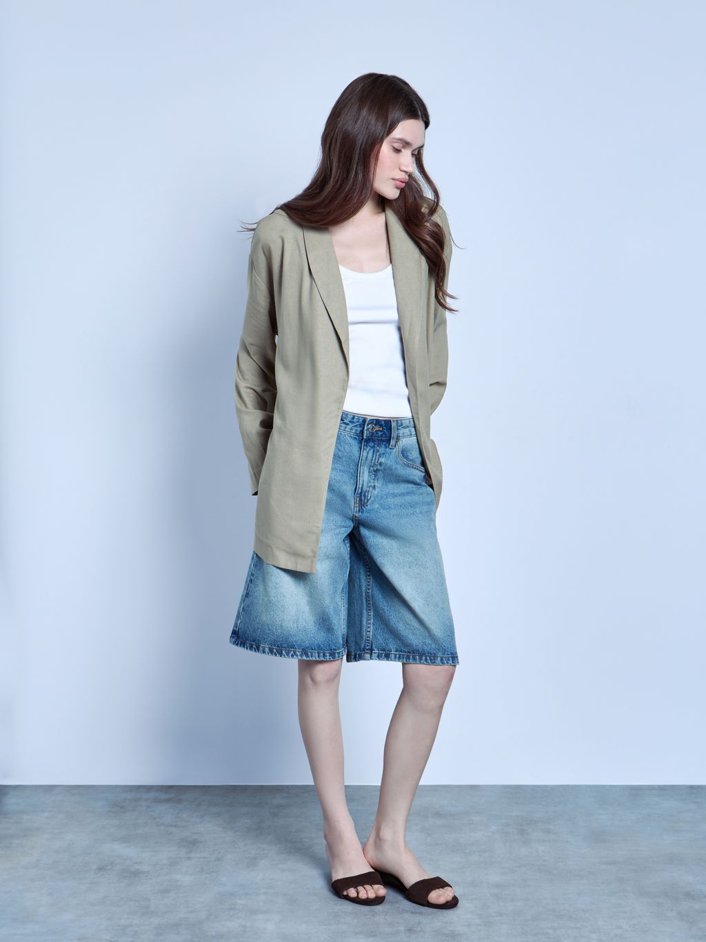 DENIM BERMUDA SHORTS