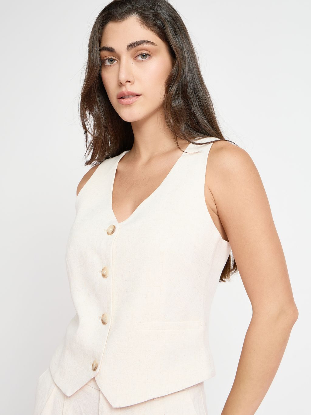 RUSTIC BUTTONED VEST
