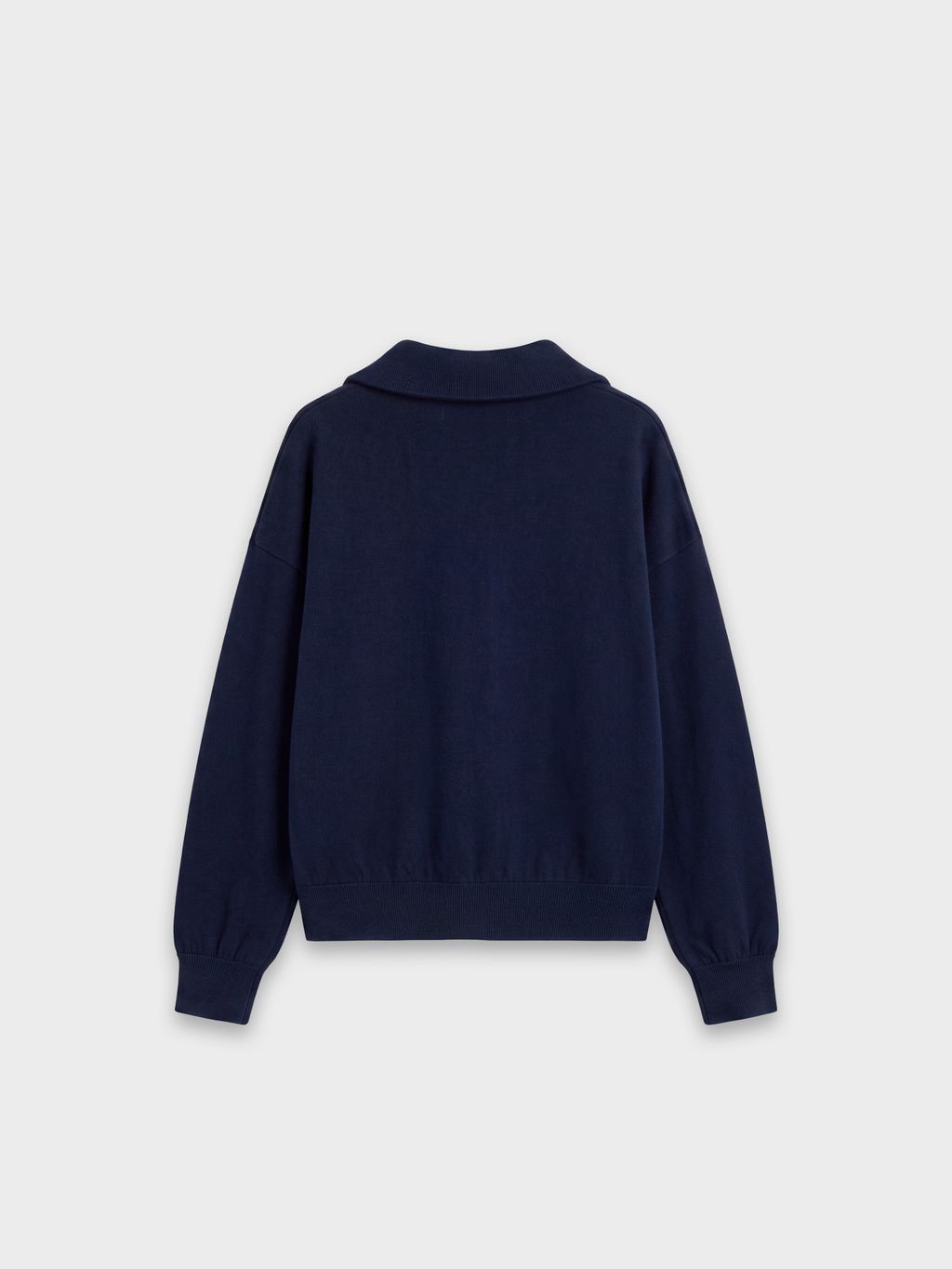 BASIC SOFT HALF-ZIP SWEATSHIRT