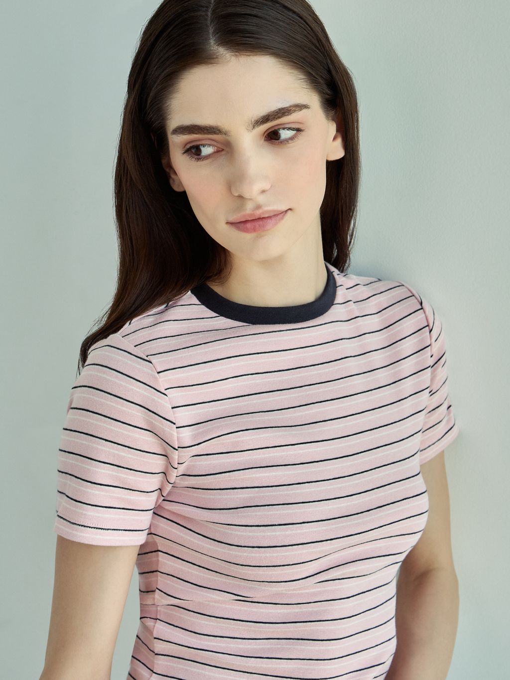 SLIM STRIPED SHORT SLEEVE T-SHIRT