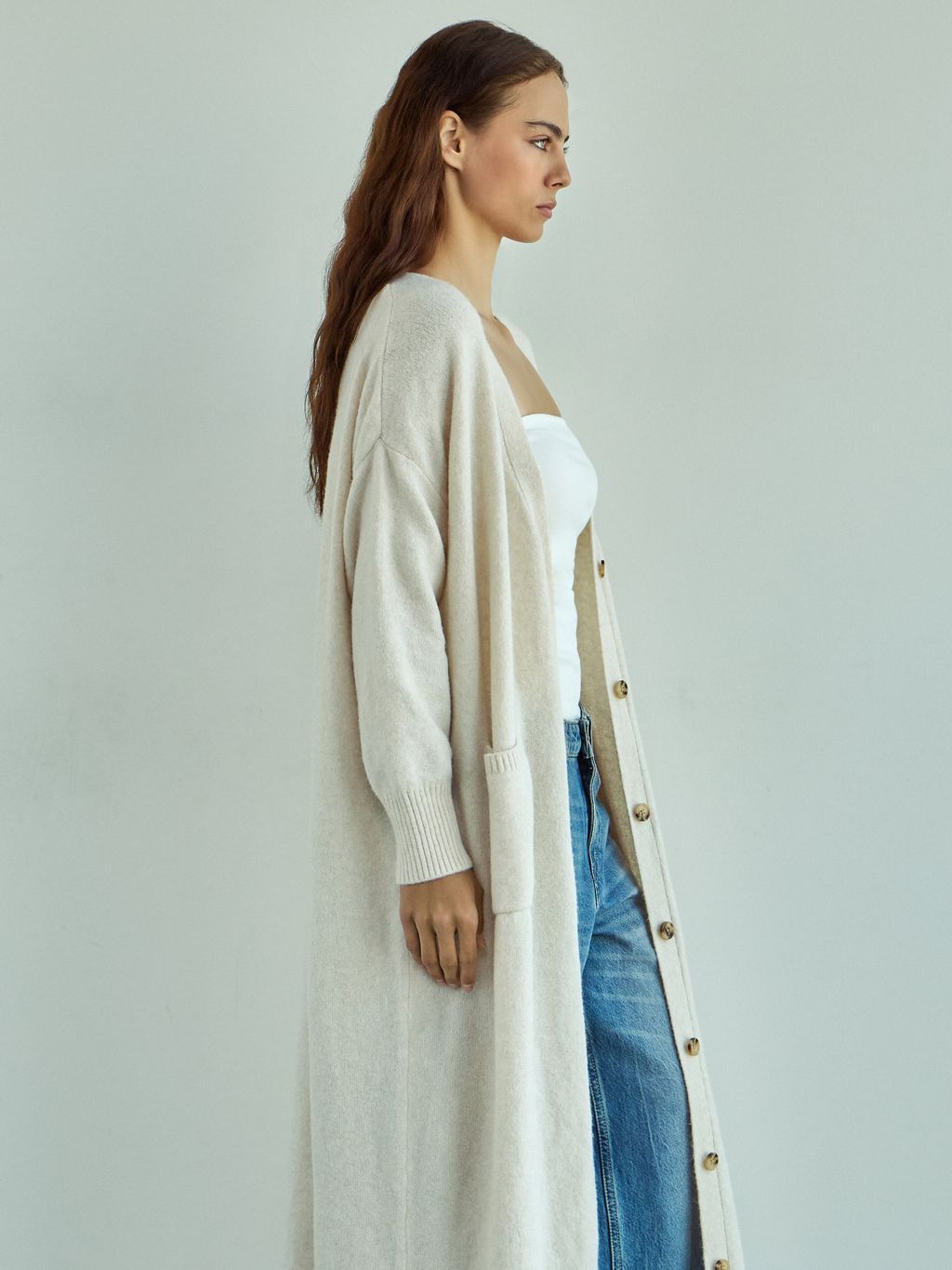 LONG KNIT CARDIGAN