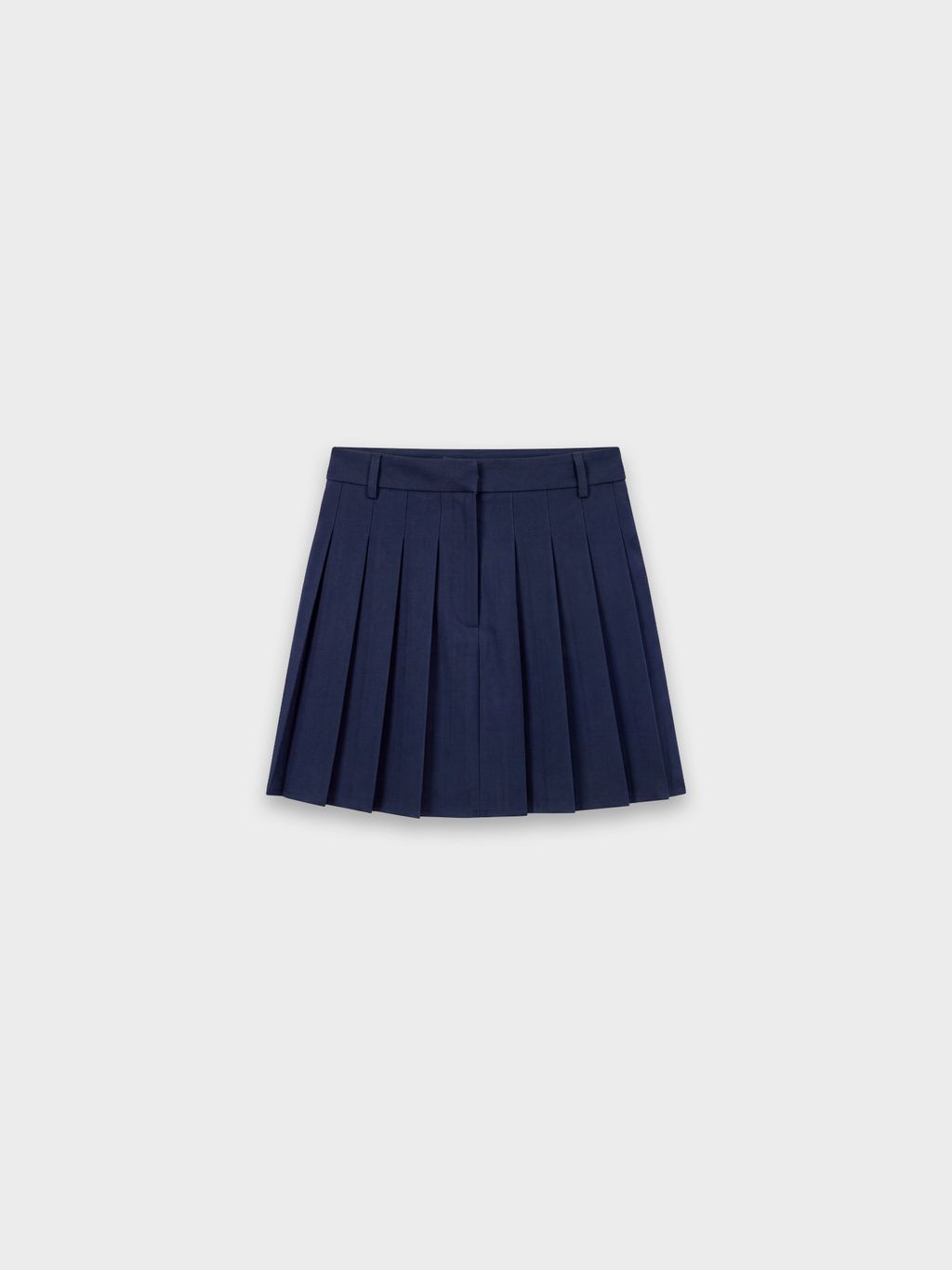 LOW WAIST PLEATED MINI SKIRT