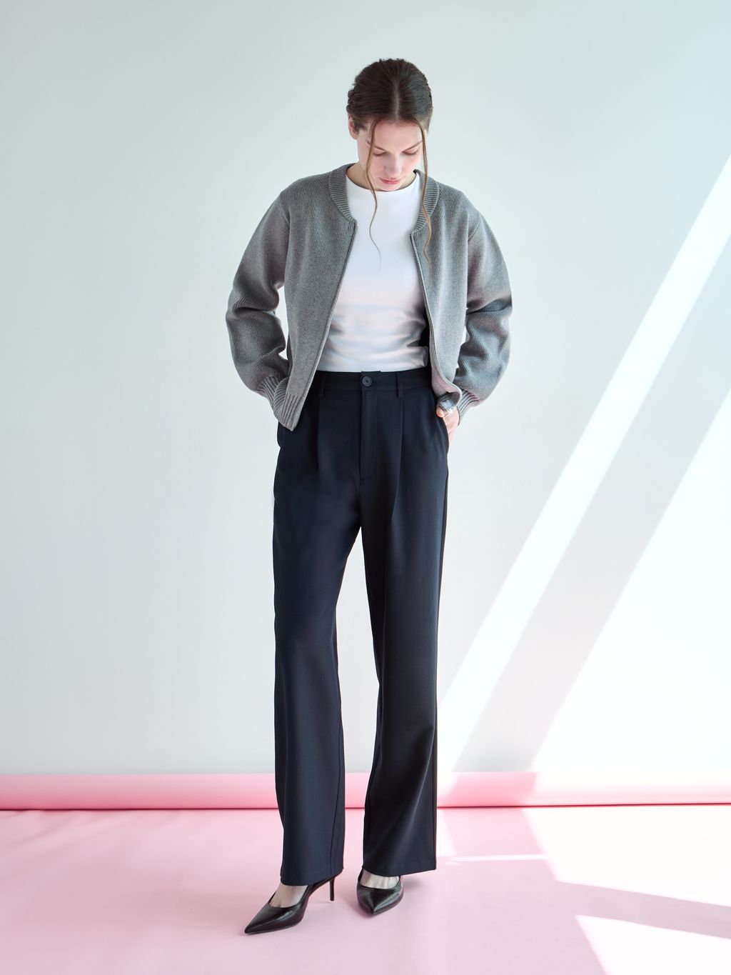 KNIT BOMBER