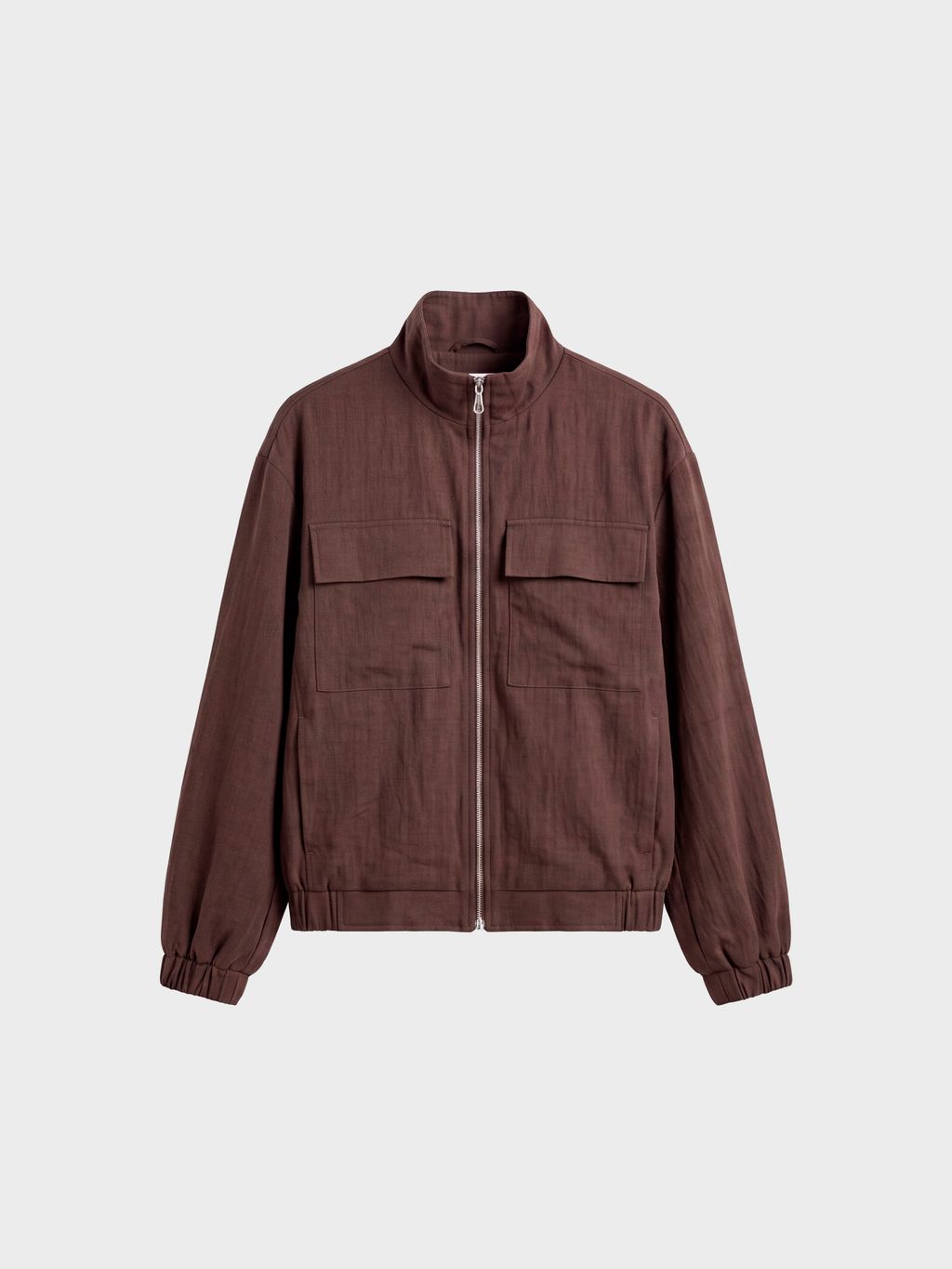 CROPPED ZIP BOMBER JACKET