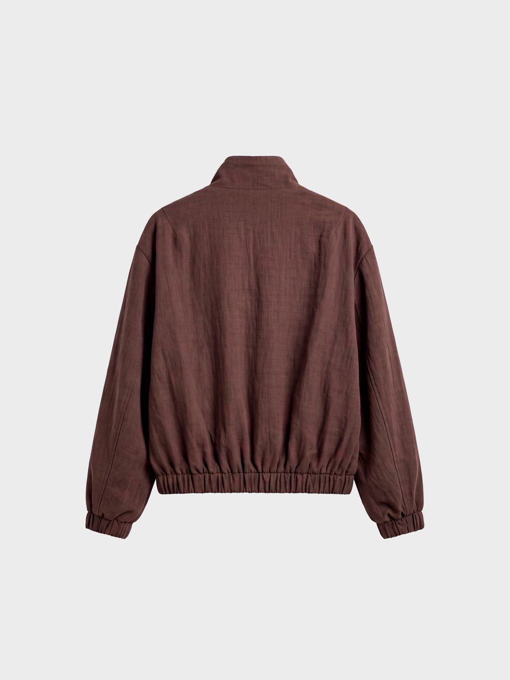 CROPPED ZIP BOMBER JACKET