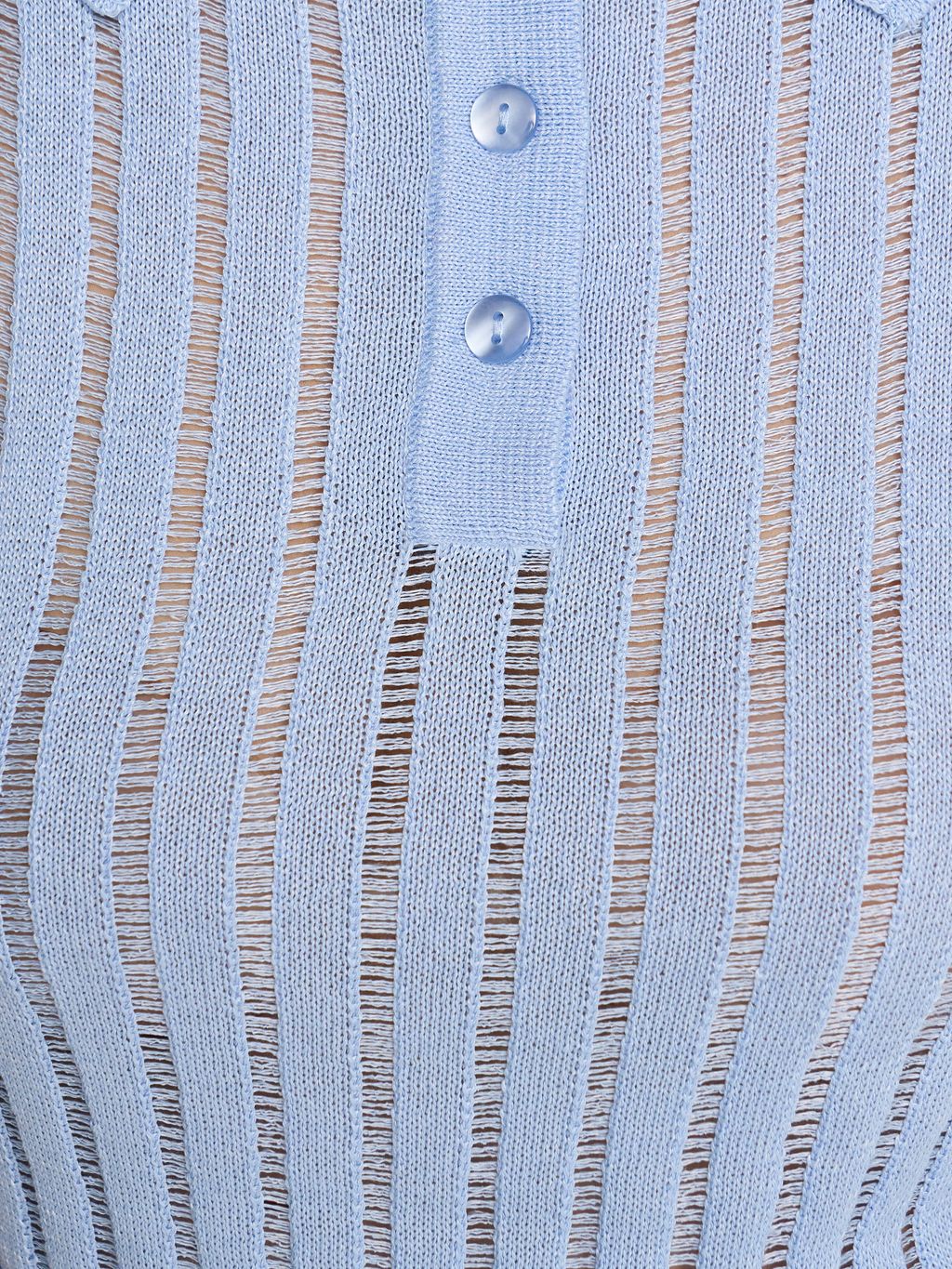 OPEN-KNIT SHORT-SLEEVE POLO