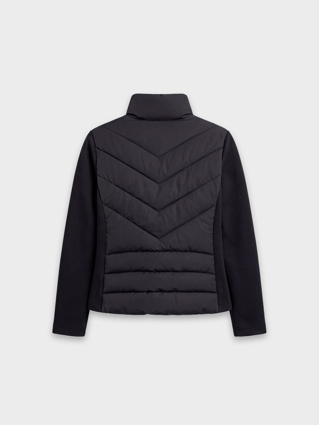 FITTED QUILTED JACKET WITH SCUBA SLEEVES