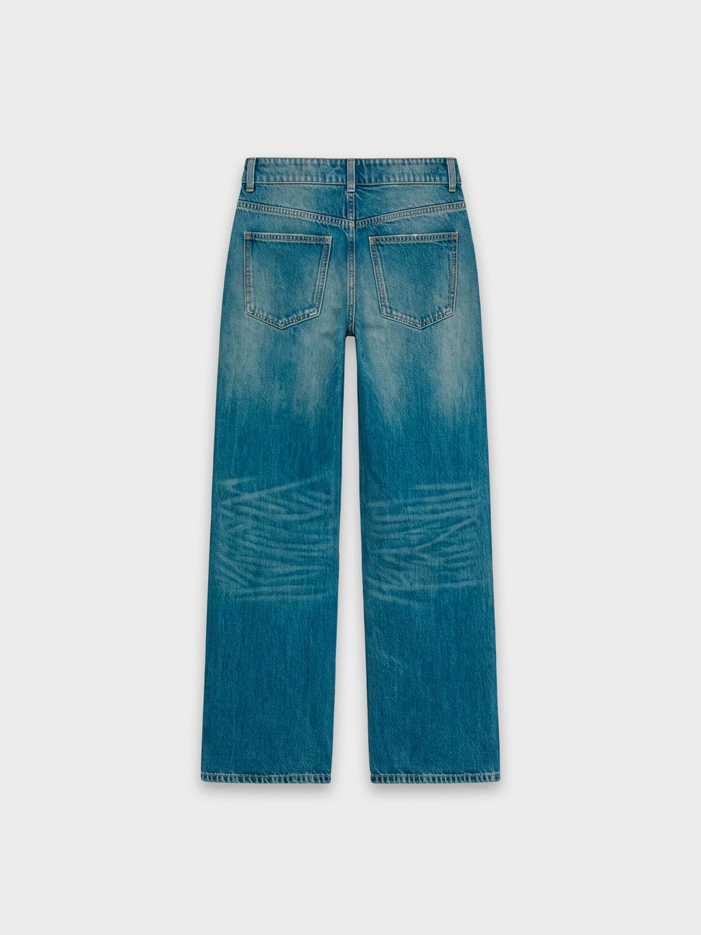 ПРЯМЫЕ ДЖИНСЫ БЭГГИ С ЗАНИЖЕННОЙ ТАЛИЕЙ