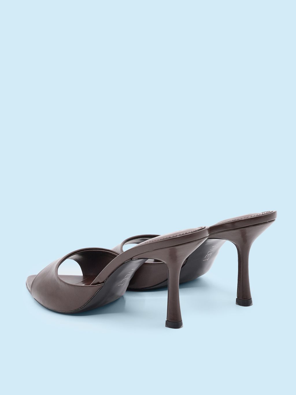 HEELED MULE SANDALS