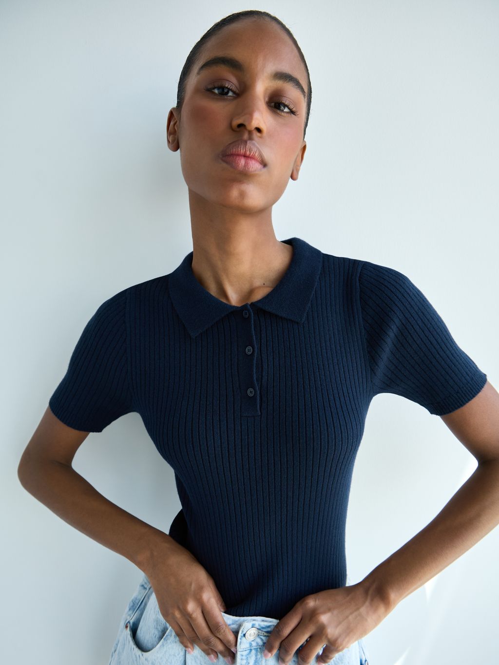 SOFT KNIT POLO T-SHIRT